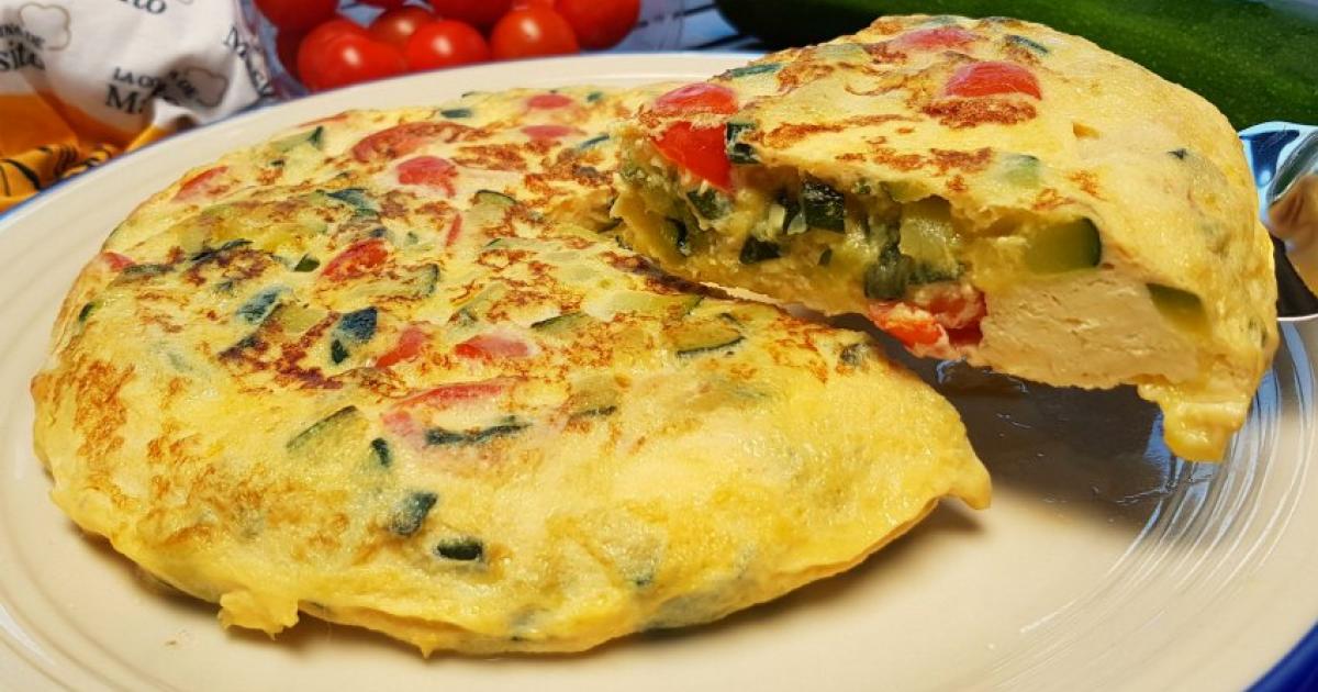 Tortilla de verduras Recetas Fáciles Reunidas