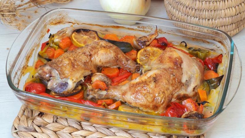 Pollo con verduras al horno | Recetas Fáciles Reunidas
